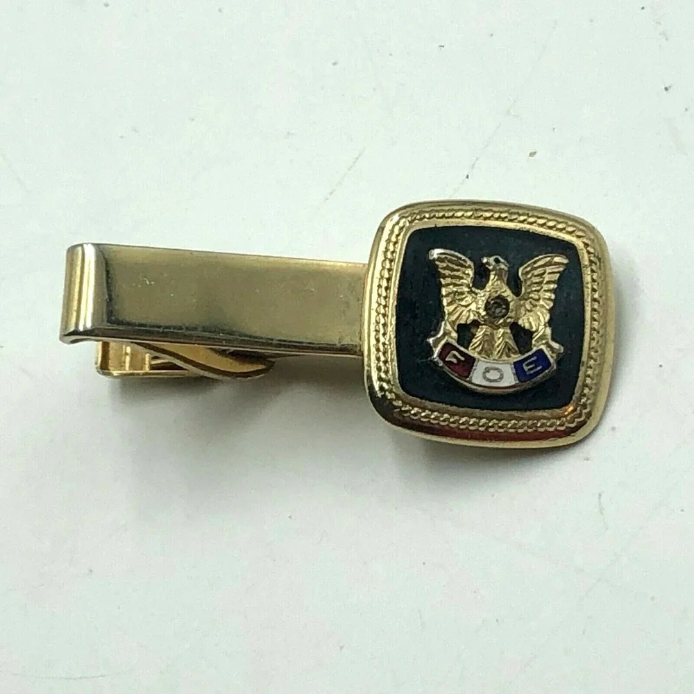 Vintage FOE Tie Clasp Klitzner The Fraternal Order of Eagles USA RI